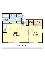 コーポ華 201 ｜ 和歌山県和歌山市和歌浦南３丁目（賃貸アパート1LDK・2階・36.37㎡） その2