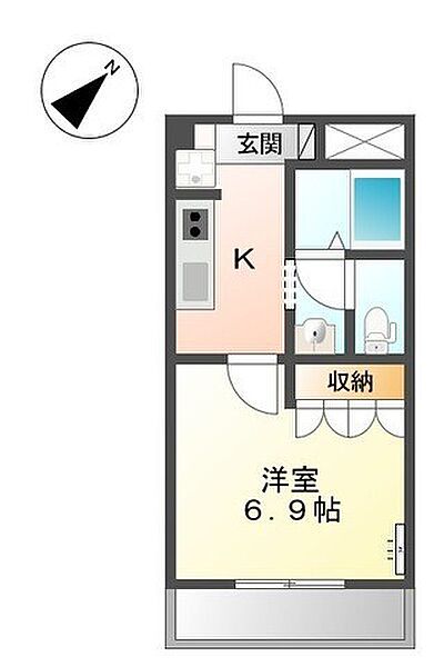 フォレストＴＯＲＩＩ 205｜和歌山県和歌山市直川(賃貸アパート1K・2階・24.80㎡)の写真 その2
