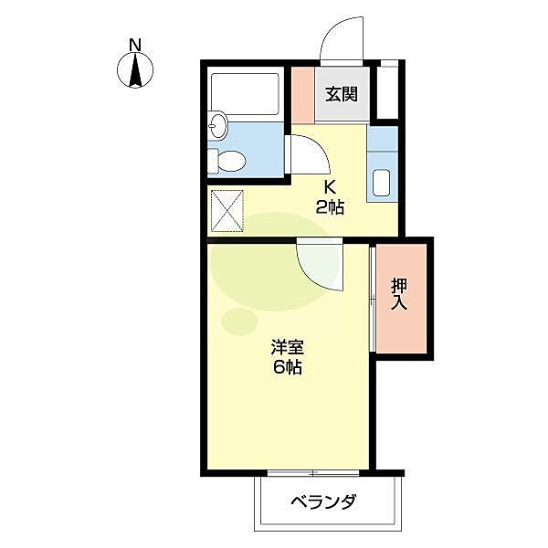 メゾンフェリス栄谷 101｜和歌山県和歌山市栄谷(賃貸アパート1K・1階・20.16㎡)の写真 その2