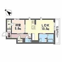 BereoPlaisant 202 ｜ 和歌山県和歌山市南材木丁２丁目（賃貸マンション1LDK・2階・51.20㎡） その2