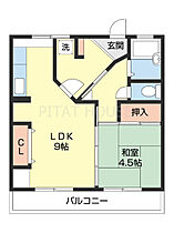 新山荘 203 ｜ 和歌山県和歌山市田尻（賃貸アパート1LDK・2階・44.10㎡） その2