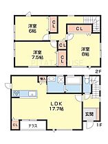 プティ　ヴィル A ｜ 和歌山県和歌山市中之島（賃貸一戸建3LDK・1階・97.70㎡） その2