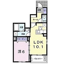 クリント　ブライアント　3号館 101 ｜ 和歌山県和歌山市松江東４丁目1-77（賃貸アパート1LDK・1階・41.24㎡） その2