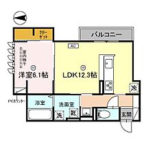 City Station Front(シティステーションフロ 201 ｜ 和歌山県和歌山市杉ノ馬場１丁目（賃貸アパート1LDK・2階・47.51㎡） その2