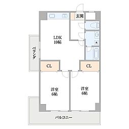 間取図画像 2LDK