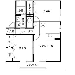 アークハイツII B棟 2階/B203