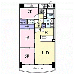 ポルトーネ 3LDKの間取図画像