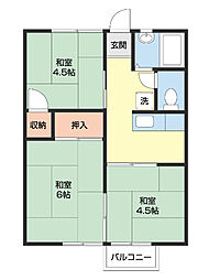 ハイツ松本 3Kの間取図画像