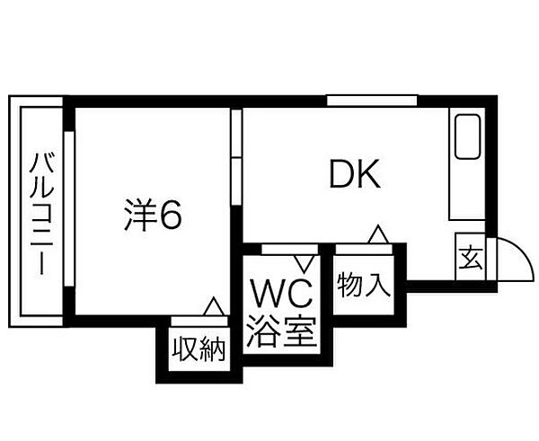 アサヒハイツ那の川 ｜福岡県福岡市南区那の川2丁目(賃貸アパート1DK・2階・25.00㎡)の写真 その2