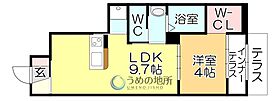 センターフィールド 105 ｜ 福岡県久留米市宮ノ陣６丁目（賃貸アパート1LDK・2階・36.48㎡） その2