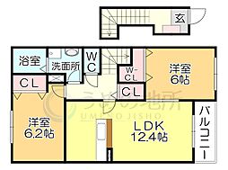 間取図画像 2LDK