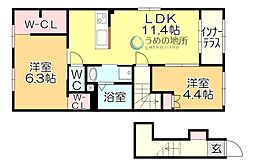 Light snow 2LDKの間取図画像