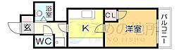 北原ビル 1Kの間取図画像