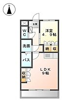 サングリーンズ 103 ｜ 大分県大分市中津留１丁目5番9号（賃貸アパート1LDK・1階・35.40㎡） その2