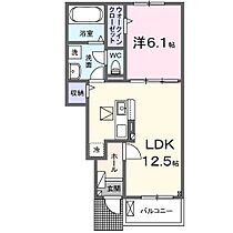 ボヌール竹ケ下　1 102 ｜ 大分県大分市大字羽田445番2号（賃貸アパート1LDK・1階・44.70㎡） その2