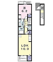 グラービアＭ　5 205 ｜ 大分県大分市原新町264番265号（賃貸アパート1LDK・2階・43.79㎡） その2