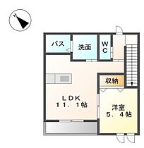 サンハイツ奈良 201 ｜ 大分県大分市大字津守558番2号（賃貸アパート1LDK・2階・44.86㎡） その2