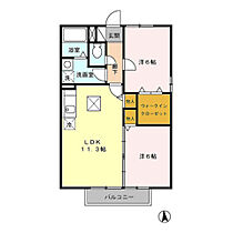 グランデ賀来 101 ｜ 大分県大分市賀来西１丁目11番27号（賃貸アパート2LDK・1階・54.45㎡） その2