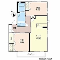 ？’Sスクエア1 201 ｜ 大分県大分市大字中戸次1399番1号（賃貸アパート2LDK・2階・57.81㎡） その2