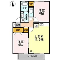 ソシア豊府 102 ｜ 大分県大分市南太平寺４丁目2番14号（賃貸アパート2LDK・1階・53.60㎡） その2