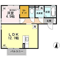 D－room古国府 201 ｜ 大分県大分市南太平寺４丁目3番11号（賃貸アパート1LDK・2階・43.02㎡） その2