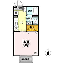 セジュールたさきＣ 202 ｜ 大分県大分市賀来北２丁目（賃貸アパート1R・2階・26.71㎡） その2