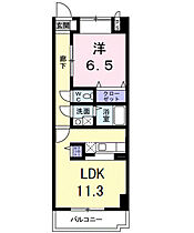 キュウブ由布川 205 ｜ 大分県由布市挾間町古野1219番2号（賃貸マンション1LDK・2階・43.66㎡） その2