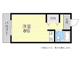 コーポ姫島 203 ｜ 大分県別府市桜ケ丘1番1号（賃貸アパート1R・2階・19.05㎡） その2