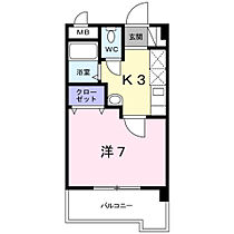 シーポート花時計 105 ｜ 大分県別府市船小路町（賃貸マンション1K・1階・25.20㎡） その2