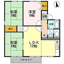 エトワールＢ 203 ｜ 大分県大分市大在北１丁目4番17号（賃貸アパート3LDK・2階・58.70㎡） その2