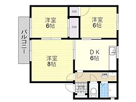 ベルデュール里 201 ｜ 大分県大分市王ノ瀬１丁目13番20号（賃貸アパート3DK・2階・54.61㎡） その2