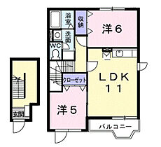 ソレイユ．エム2 203 ｜ 大分県大分市三佐２丁目2番19号（賃貸アパート2LDK・2階・58.98㎡） その2