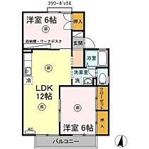 エクセル皆春 203 ｜ 大分県大分市大字皆春793番2号（賃貸アパート2LDK・2階・53.67㎡） その2