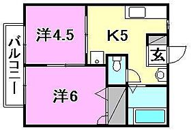 コーポ・リーナ 202 号室 ｜ 愛媛県東温市西岡（賃貸アパート2K・2階・33.51㎡） その2