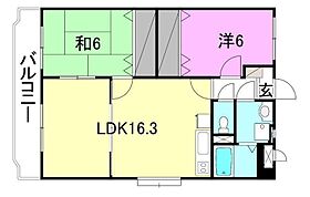 コンフォルト室町 501 号室 ｜ 愛媛県松山市室町2丁目（賃貸マンション2LDK・4階・63.17㎡） その2