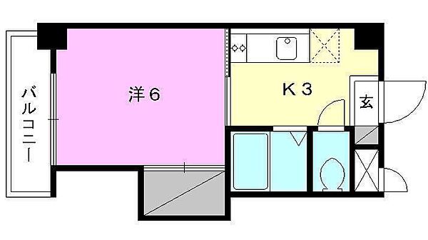 ジョイフル南江戸 303 号室｜愛媛県松山市南江戸5丁目(賃貸マンション1K・3階・21.42㎡)の写真 その2