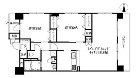 アルファライフ市駅西 1005 号室 ｜ 愛媛県松山市竹原町1丁目（賃貸マンション2LDK・10階・68.00㎡） その2