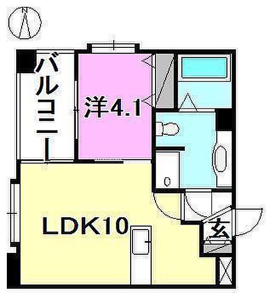 ヴァレーレ萱町 405 号室｜愛媛県松山市萱町3丁目(賃貸マンション1LDK・4階・32.63㎡)の写真 その2