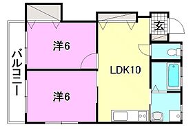 アイリス大英星岡 202 号室 ｜ 愛媛県松山市星岡5丁目（賃貸アパート2LDK・2階・44.00㎡） その2