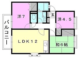 サンビレッジ伊予の里 E-202 号室 ｜ 愛媛県伊予郡松前町伊予郡北黒田（賃貸アパート3LDK・2階・67.41㎡） その2