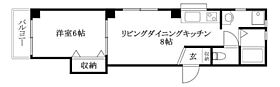 パルフェ八坂 401 号室 ｜ 愛媛県松山市三番町1丁目（賃貸マンション1LDK・4階・33.00㎡） その2