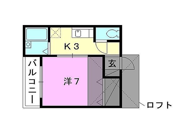 コンフォート南吉田 206 号室｜愛媛県松山市南吉田町(賃貸アパート1K・2階・23.89㎡)の写真 その2