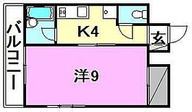 ヴィラ花みずき 402 号室 ｜ 愛媛県松山市平和通4丁目（賃貸マンション1K・4階・28.35㎡） その2