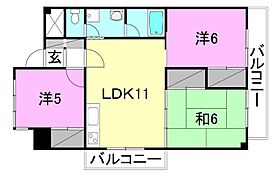 ファーストビル渡部 505 号室 ｜ 愛媛県松山市木屋町3丁目（賃貸マンション3LDK・5階・60.08㎡） その2