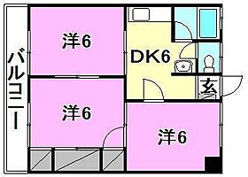 グレース北斎院 405 号室 ｜ 愛媛県松山市北斎院町（賃貸マンション3DK・4階・53.29㎡） その2