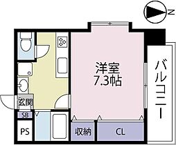 アクアパレス 805 号室 ｜ 愛媛県松山市清水町1丁目（賃貸マンション1K・8階・25.00㎡） その2