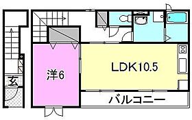 キュベレイ　ハウス 202 号室 ｜ 愛媛県松山市空港通5丁目（賃貸アパート1LDK・2階・51.18㎡） その2