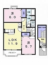 間取図画像 2LDK