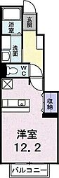 ボヌール・KB ワンルームの間取図画像