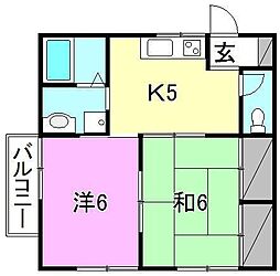 間取図画像 2K
